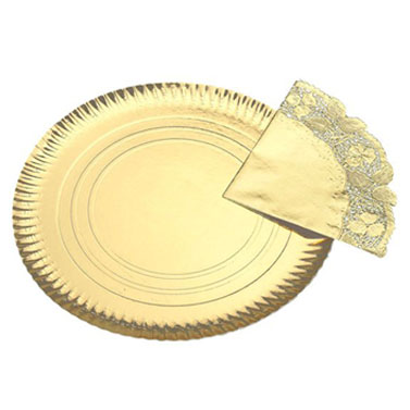 Bandeja Ø23cm Oro 100u.