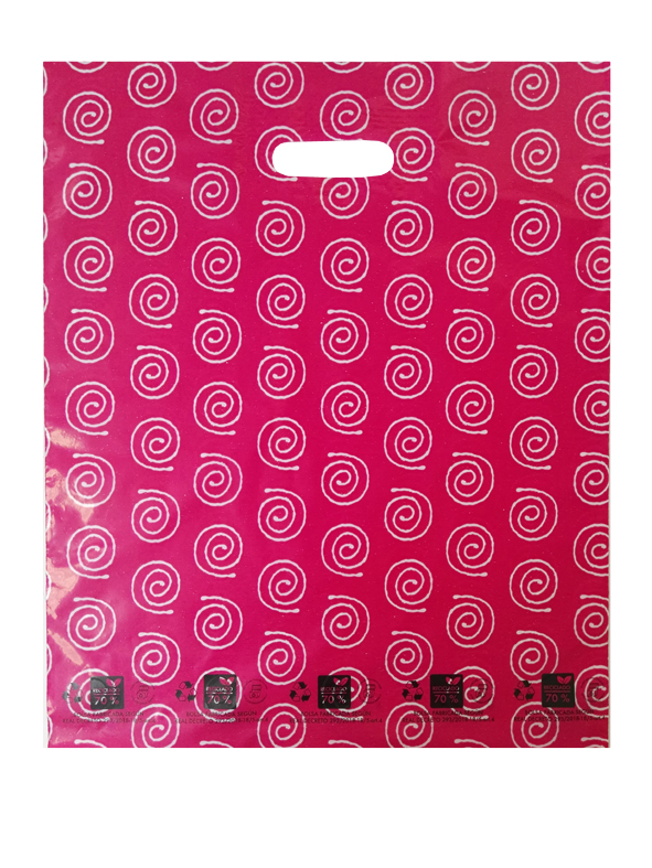 Asa Troq. 70% Recicl. Rosa 30x40 100u