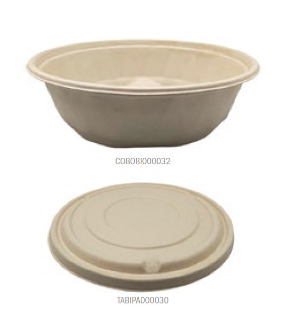 Ensaladera bagazo 2500ml 250x72mm 50u.