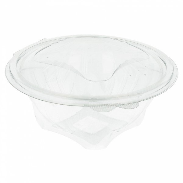 Ensaladera tapa bisagra rPET 500cc 75u.
