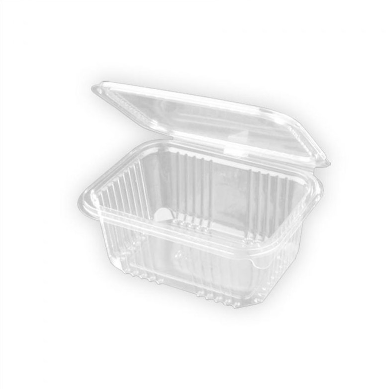 Envase Bisagra Frio rPET 500cc 120x152x60mm 125u.