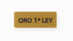 Oro 1ª Ley 20x8mm 500u.