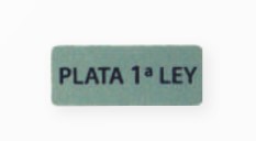 Plata 1ª Ley 20x8mm 500u.
