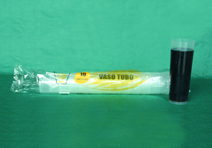 Vaso 300ml Tubo Transp. Irromp. Flexible 10u.