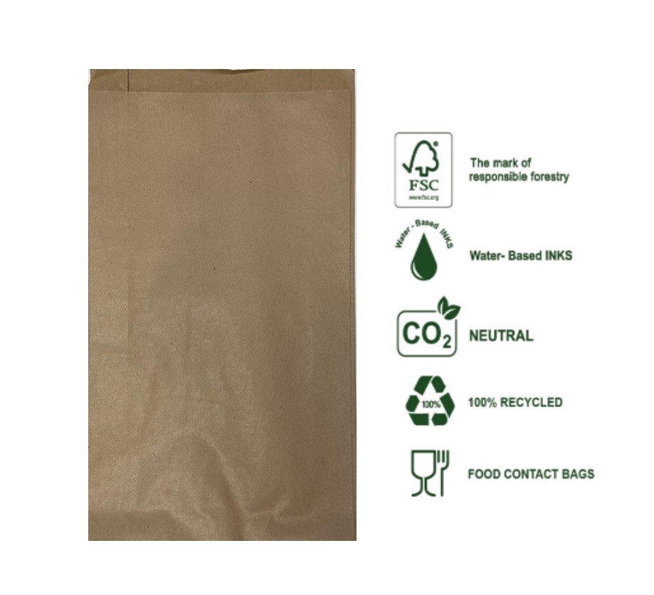 Sobre19+5x35cm Avana (uso alimentario) 250u.