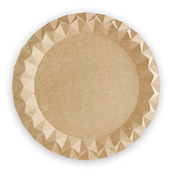 Plato Carton Kraft Ø18cm 100u.