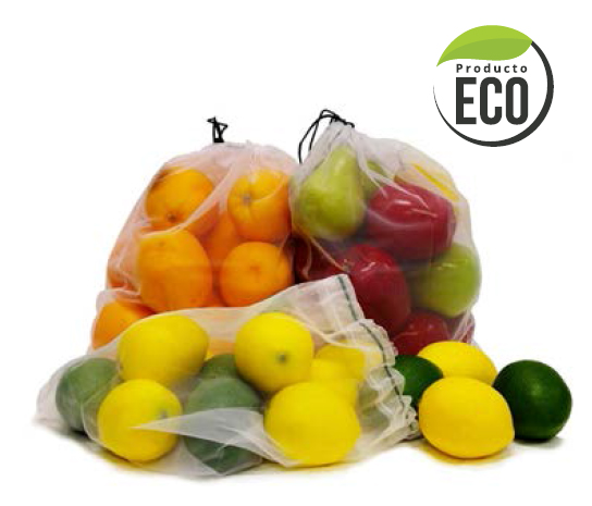 Malla Fruteria Reutilizable 245x350mm 4u.