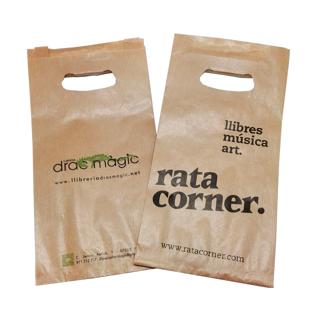 Bolsa Asa Troquelada Papel Personalizada 7