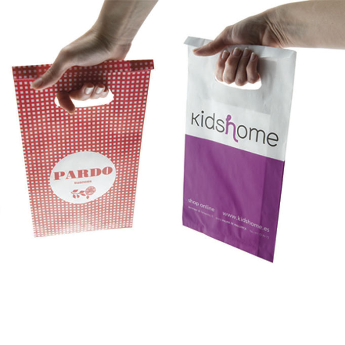 Bolsa Asa Troquelada Papel Personalizada 6