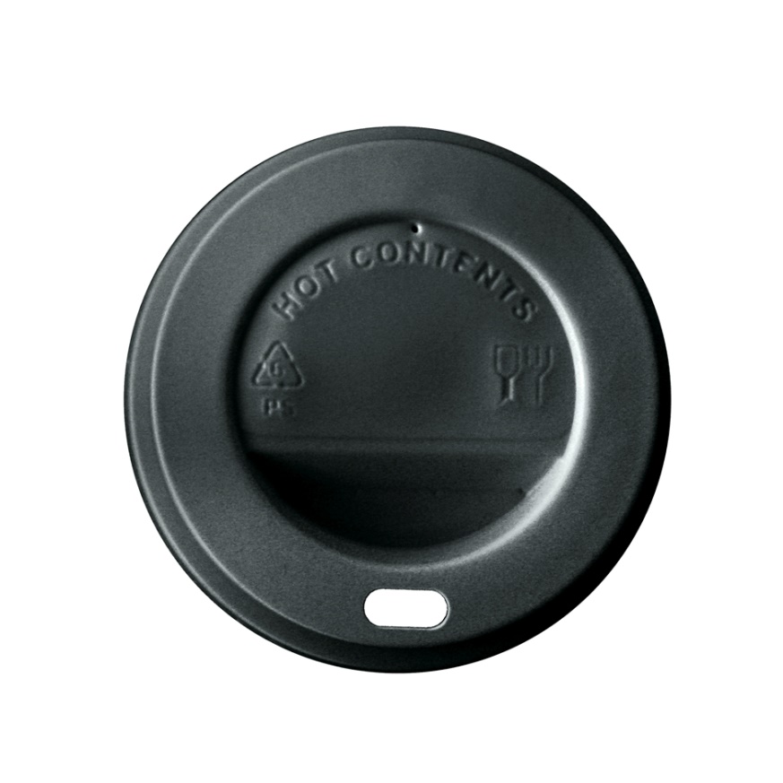 Tapa Vaso 72Ø Cafe 7oz Negro 50u.