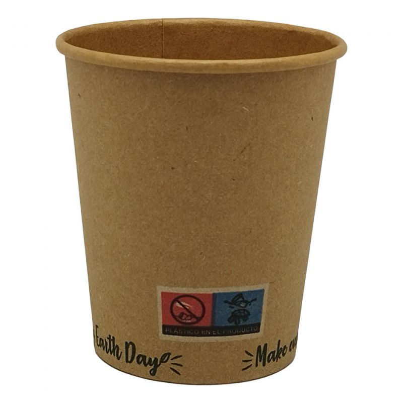Vaso 8oz Carton Eco Kraft 50u.