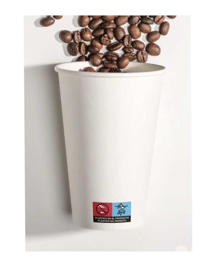 Vaso 8oz/240ml Carton Blanco 50u. (vapaca80)