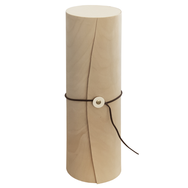 Estuche Madera 1bot. Redondo 100x100x350mm 1u.