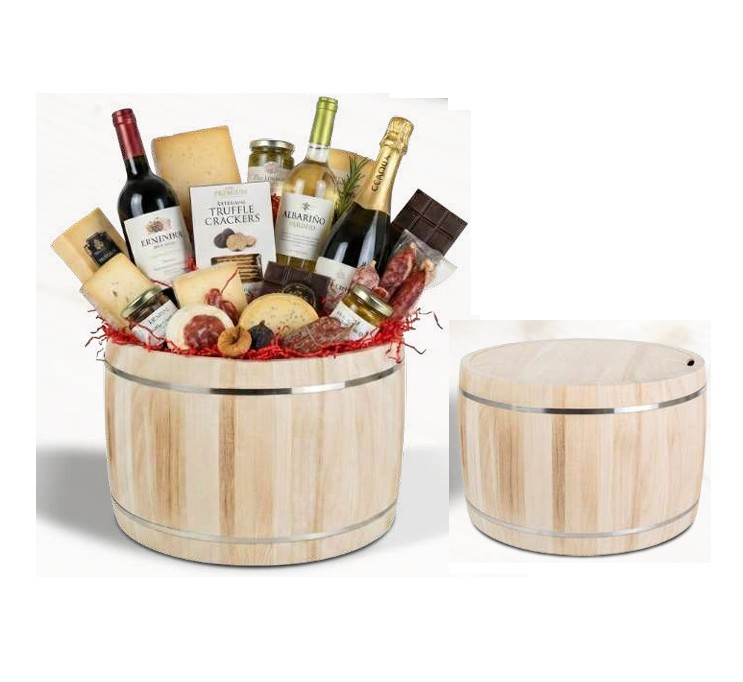Barril madera 40x25cm 1u.