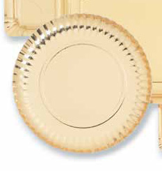 Bandeja Ø12cm Oro 100u.