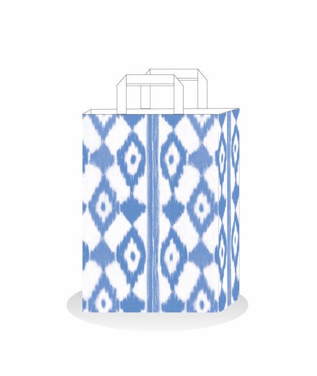 LLENGOS 22+10X30 AZUL Bolsa asa plana caja de 200u