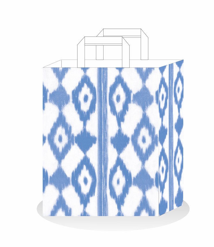 LLENGOS AZUL 32+12X41 Bolsa asa plana caja 200unid