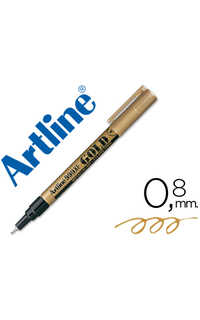 rotulador artline perm. metal oro 0.8mm