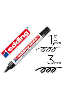 rotulador edding 3000 perm. negro