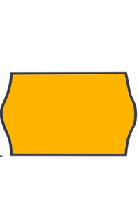 rollo etiq. removible 12x18 naranja fluor 3.360u