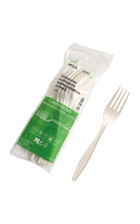 tenedor compostable maiz 50u.