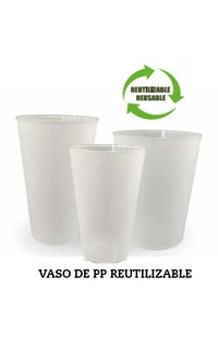 vaso pp reutilizable 515ml ø88mm 116mm 20u.