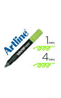 rotulador artline fluorescente ek-660 verde -punt.