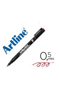 rotulador artline ek853 rojo 0.5mm