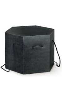 segreto esagono c/cord. 300x300x240 seta nero 2u.