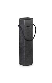 segreto esagono 1 bot. c/cord. seta nero 10u.