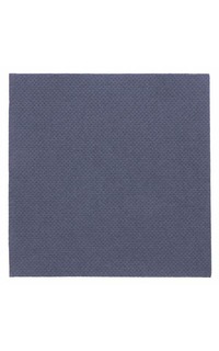 servilleta 20x20 double point azul marino 100u.