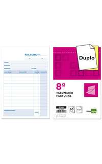 talonario liderpapel fra. octavo duplicado