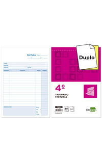 talonario liderpapel fra. cuarto duplicado