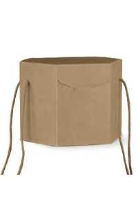 segreto esagono c/cord. 300x300x240mm avana 2u.*