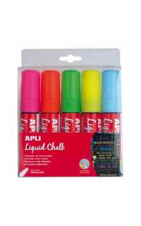 rotulador pizarra surtido 5u. p.paralela 10x15mm