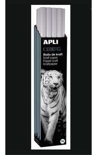 rollo kraft blanco 1x25m