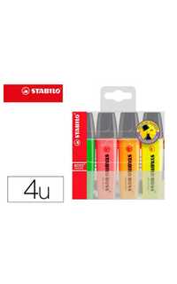 rotulador stabilo fluor surtido 4u.