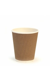 vaso 4oz/120ml ondulado kraft 25u.*