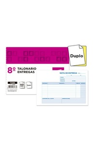 talonario liderpapel entregas 8º original y copia.