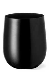 vaso aluminio negro 1u.