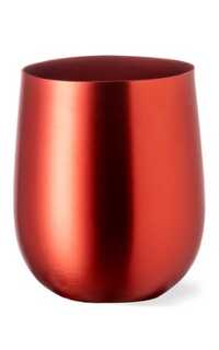 vaso aluminio rojo 1u.