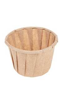 tarrina papel plisado 120ml 7x3,8cm natural 250u.