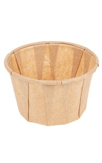 tarrina papel plisado 60ml natural 250u.