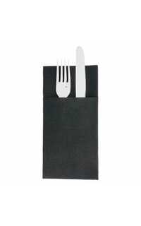 servilleta kanguro negra 40x40 50u.