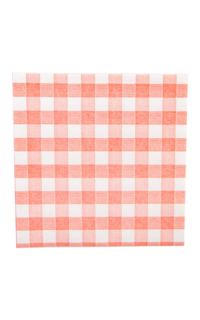 servilleta 40x40 vichy rojo 50u.