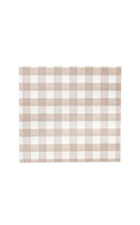 servilleta 40x40 vichy gris 50u.