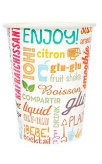 vaso 9oz/270ml. carton bebida fria 100u.