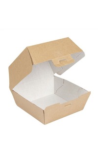 caja hamburguesa 14x12,5x9cm natural 50u.