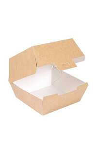 caja hamburguesa 14.4x13.6x9.2cm natural 50u. caja hamburguesa 14.4x13.6x9.2cm natural 50u.