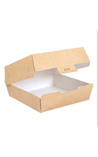 caja hamburguesa 17.6x16.8x7.8cm natural 50u.
